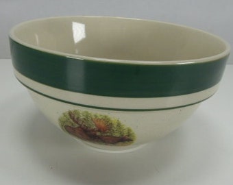 Cabela's Woodland Moose Large Bowl Folkcraft Stoneware