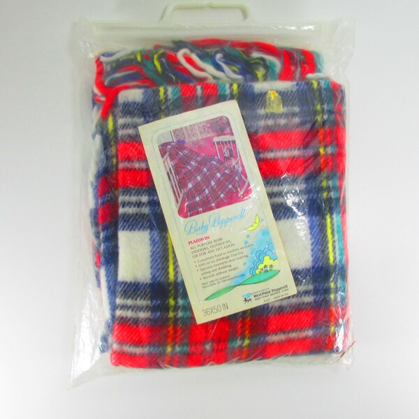 Plaid Baby Blankets Etsy