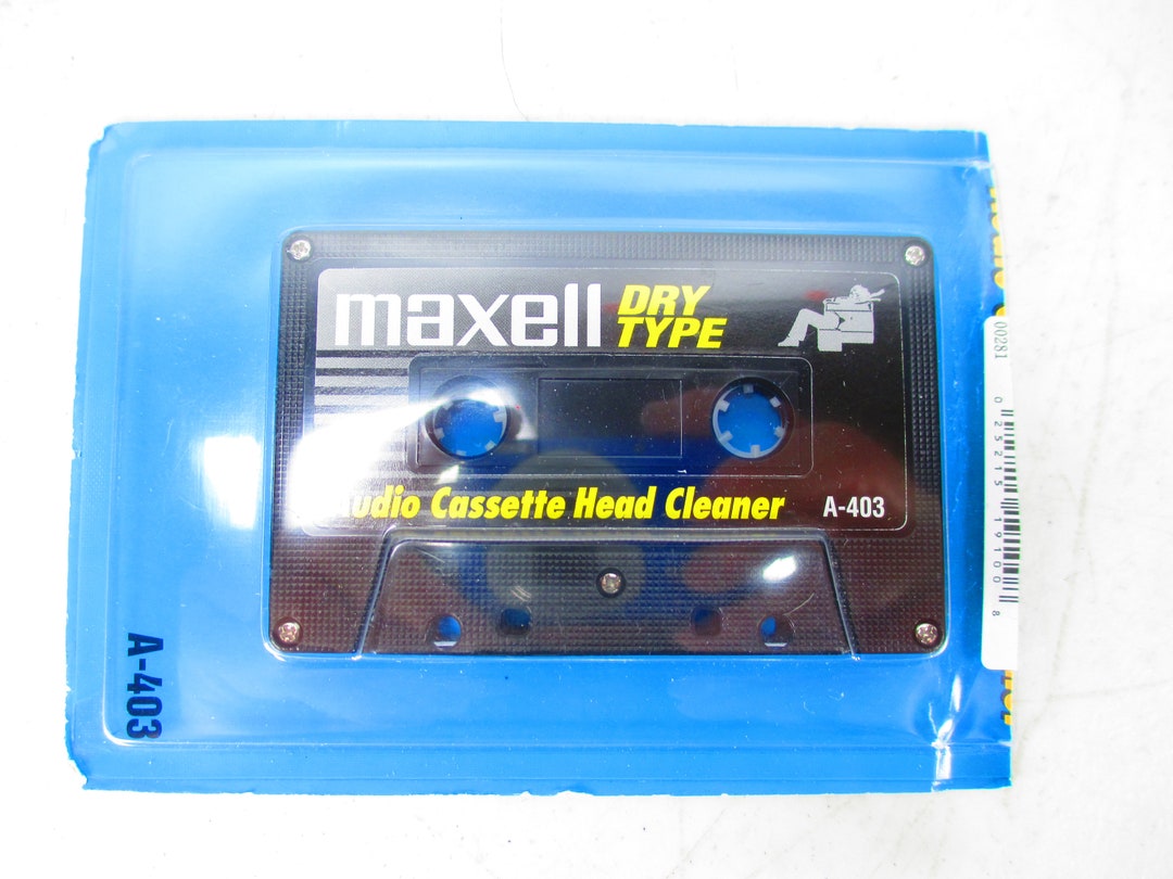 Maxill Line Cleaner Maxell Tape Head Cleaner Dry - Etsy