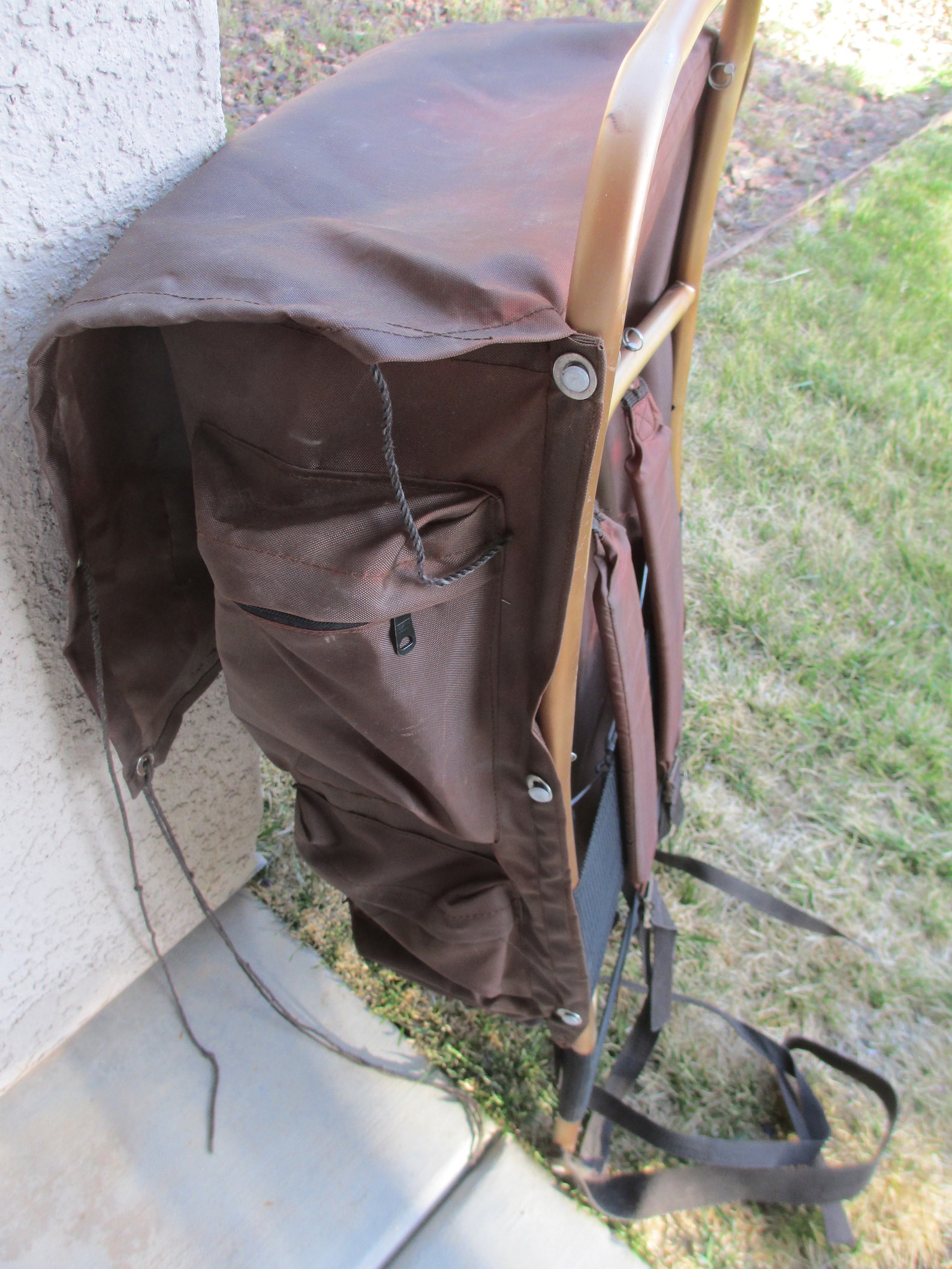 External Frame Backpack Academy Broadway Jasper Brown Gran USA Etsy