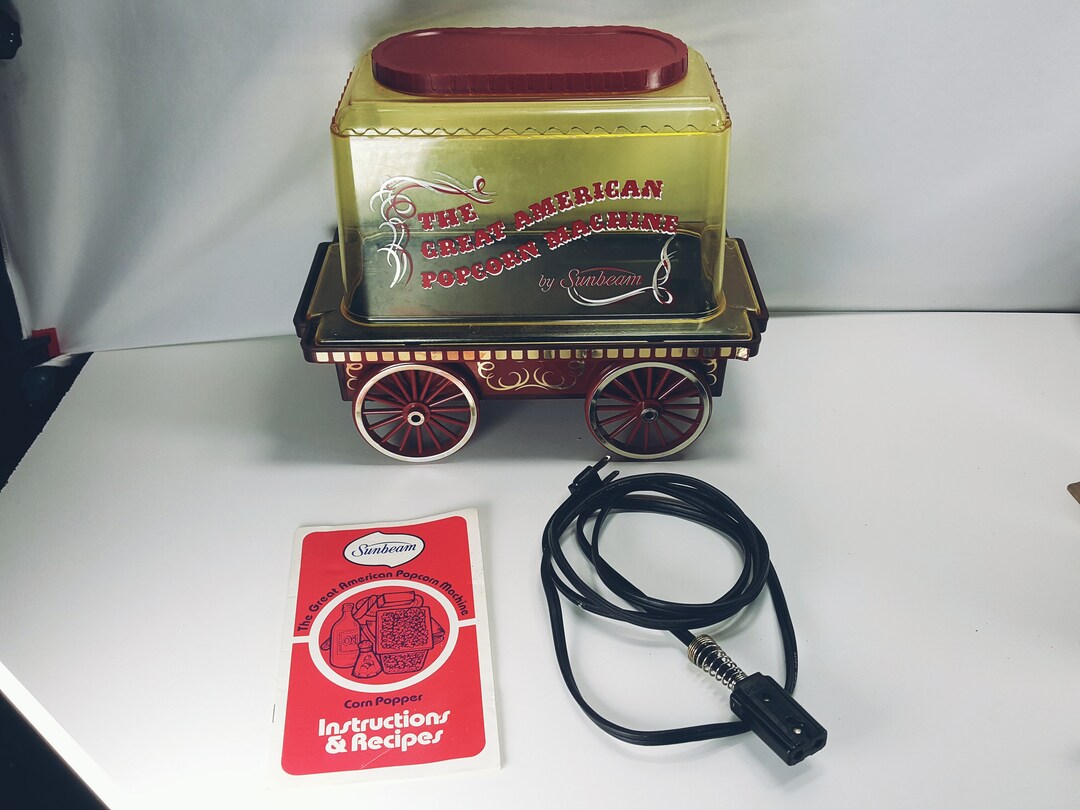 Sunbeam the Great American Popcorn Machine Popcorn Etsy