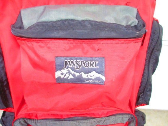 External Frame Backpack JANSPORT Large Red USA Vi… - image 2