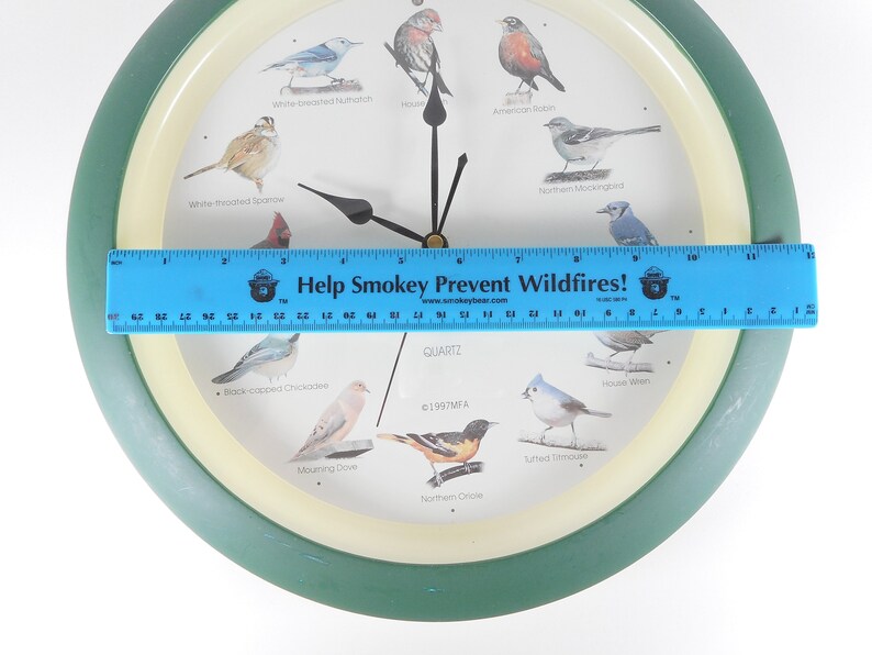 MFA 1997 Bird Quartz Wall Clock Bird Sounds on the Hour Bird Etsy