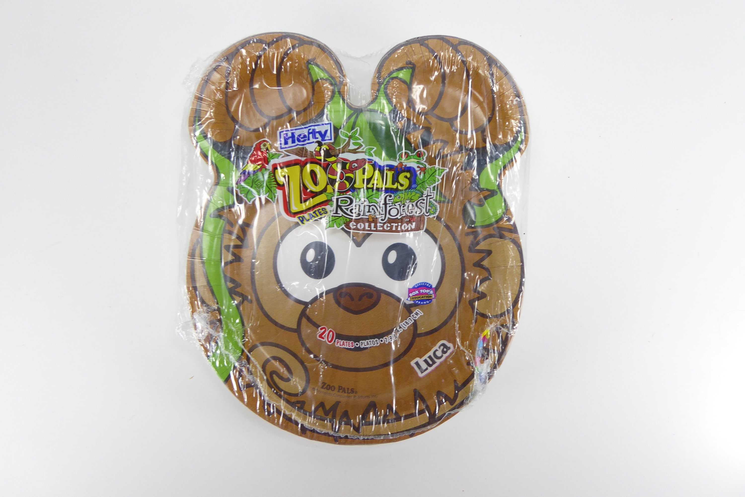 Hefty Zoo Pals Rainforest Collection Paper Plate, 20 Count