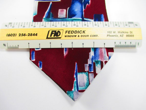 Pierre Cardin Silk Tie Maroon Vintage - image 8