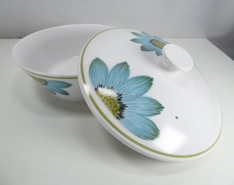 Noritake UP-SA Daisy Covered Dish Schüssel mit DECKEL 8 3/4 "Progression China # 9001