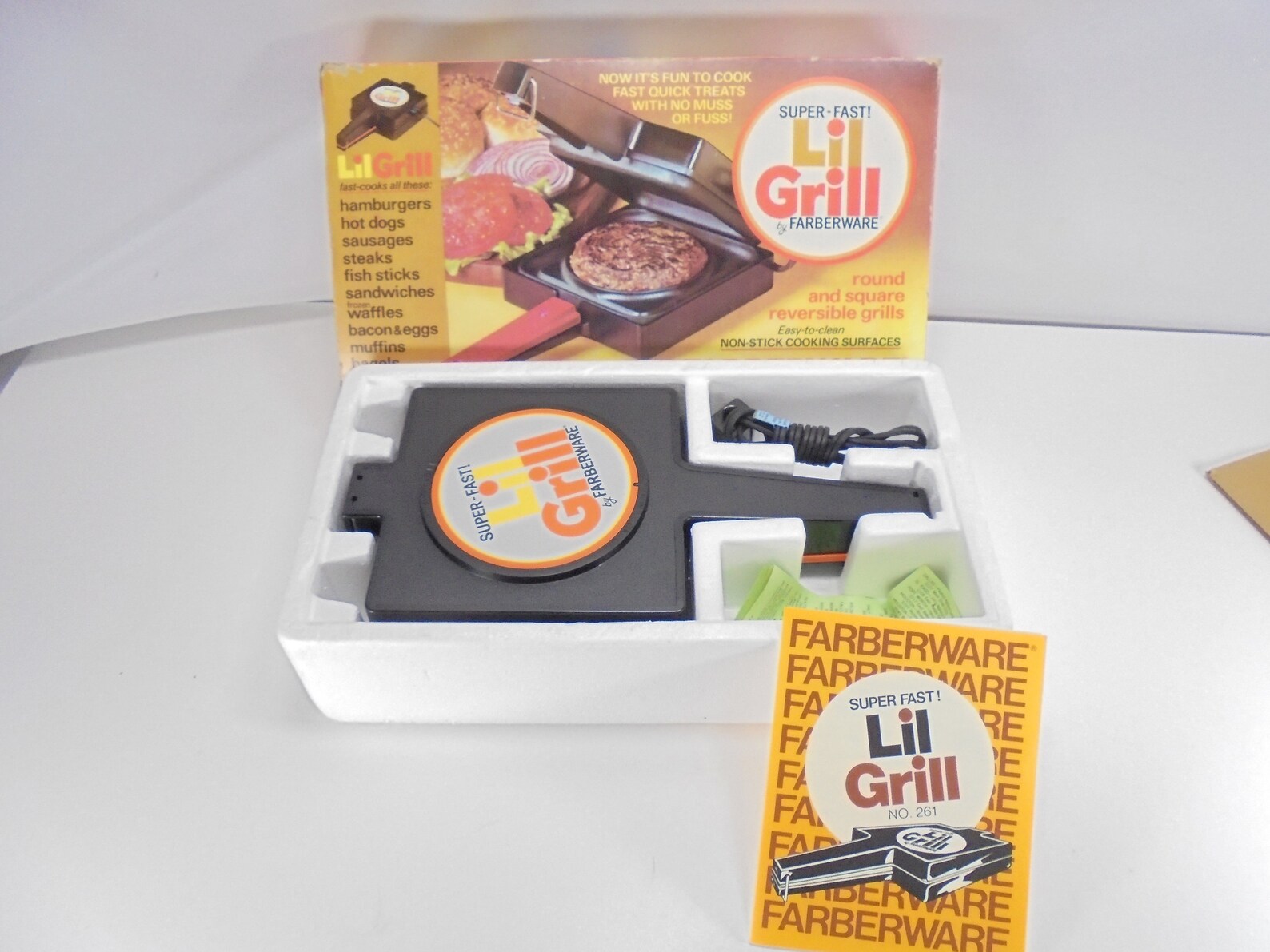 Farberware Lil Grill NEW NOS Original Burger Electric Cooker Etsy