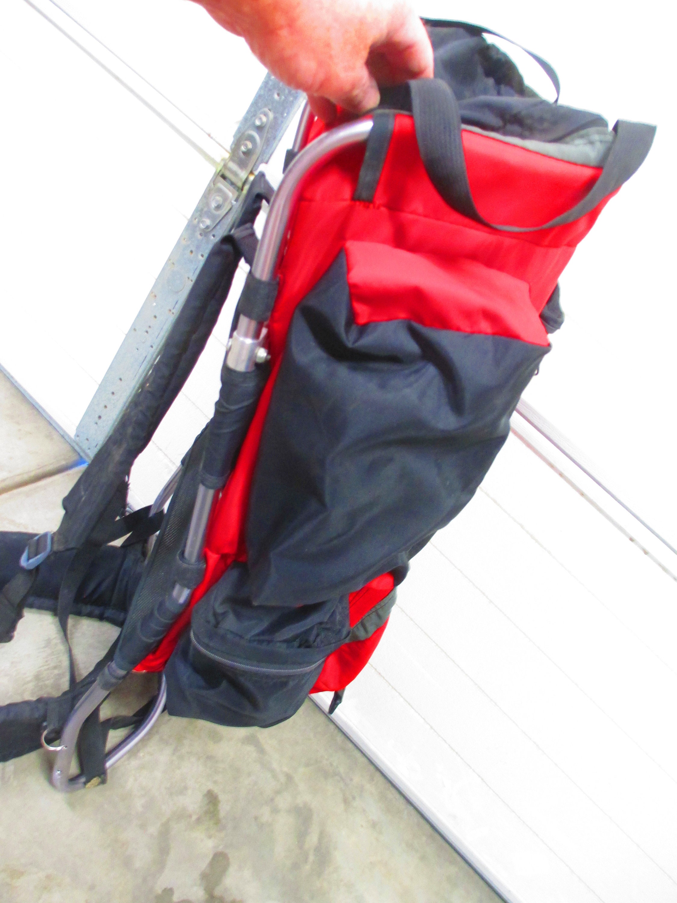 External Frame Backpack JANSPORT Large Red USA Vintage Hiking Etsy