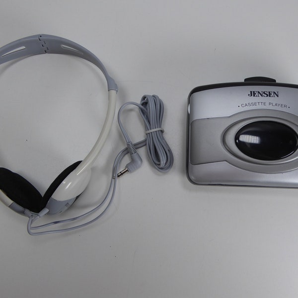 Jensen Cassette Player Stereo with Maxell Headphones