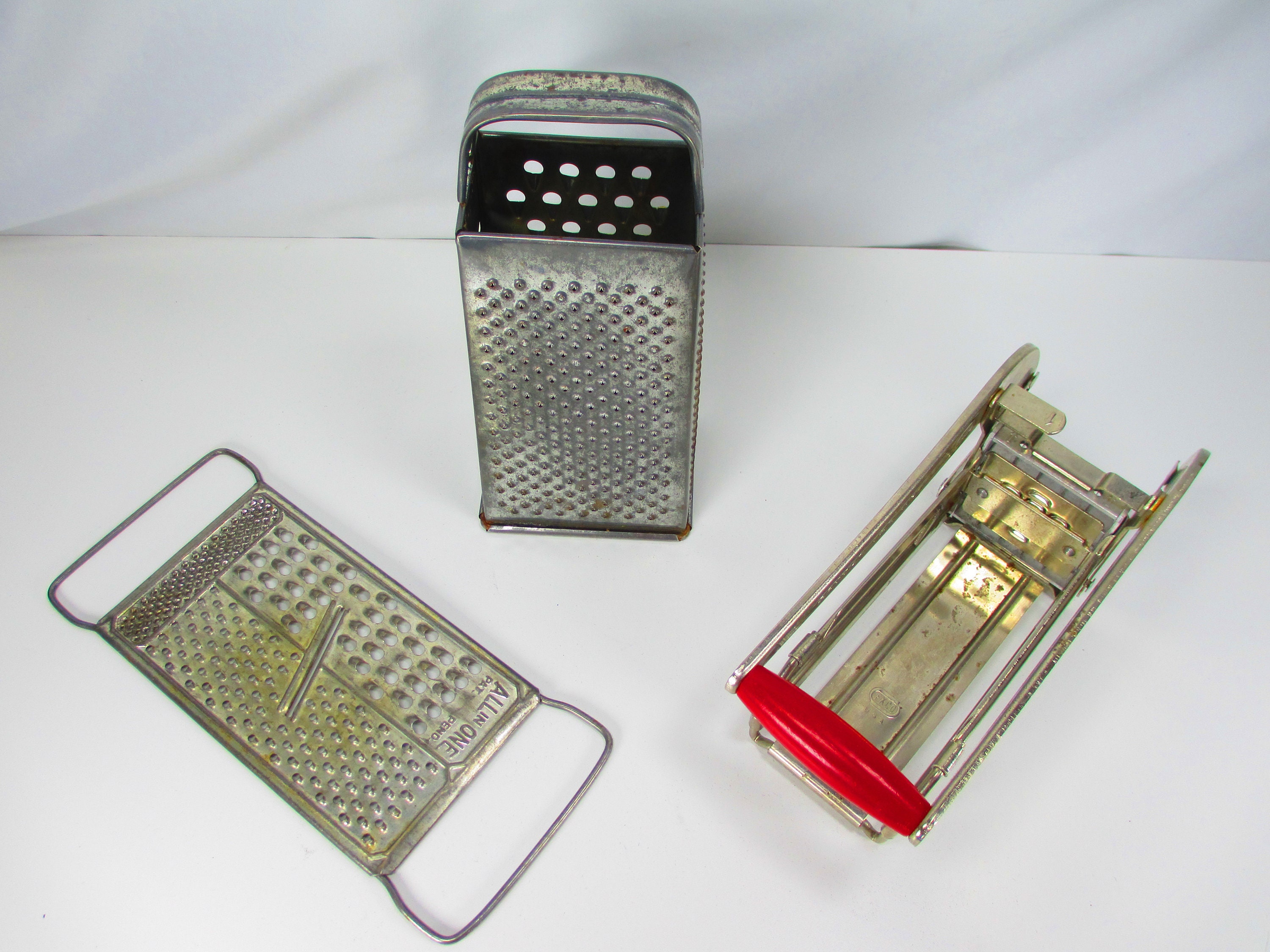 Cheese Grater All in One 9 Metal 4 Sided Cheese/Food Etsy