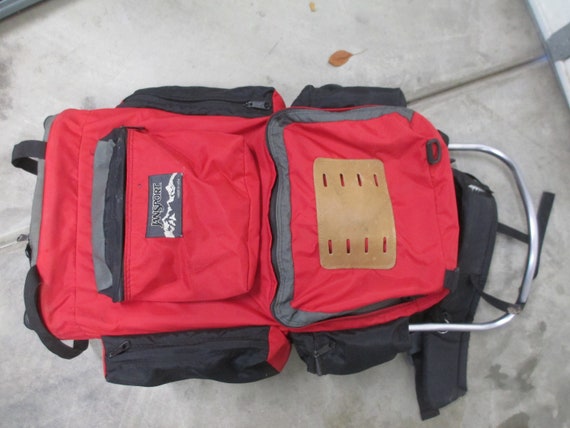 External Frame Backpack JANSPORT Large Red USA Vi… - image 8