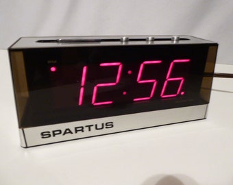 Spartus Electronic Digital Alarm Clock Large Display Retro