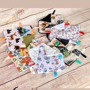 CRINKLE Baby Blanket // Soft Baby Toy, Baby Crinkle Toy, Sensory Baby Blanket, Montessori Baby Toy, Western Baby, Baby gifts under 20
