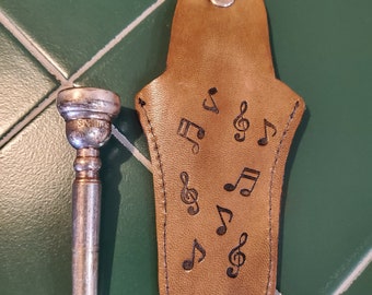 Custom Trumpet Mouthpiece Pouch handmade