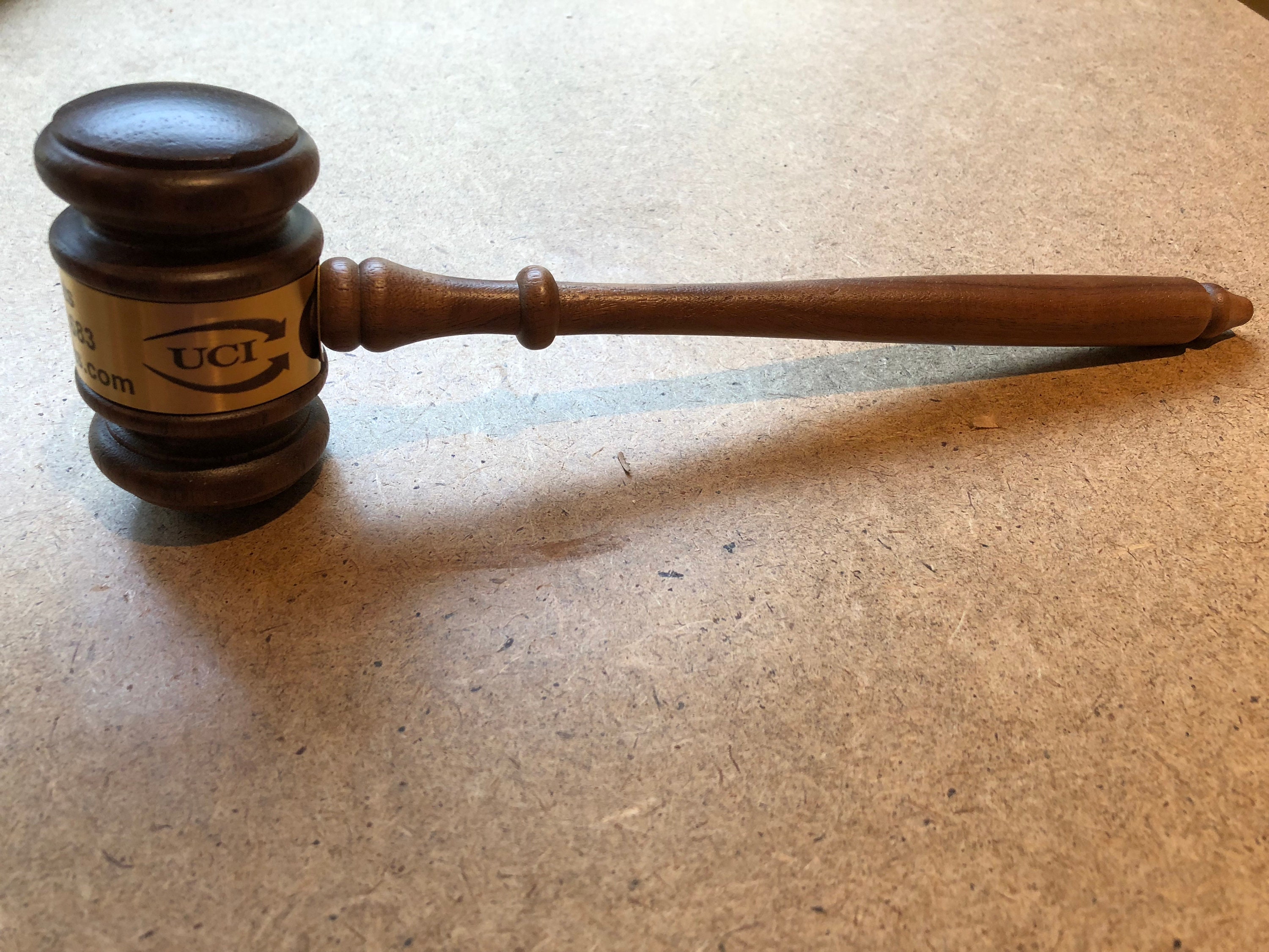 Custom walnut engraved gavel Etsy