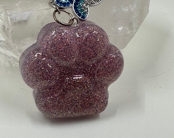 Cat Paw Keychain with Stickers