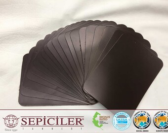 Sepici-Leder | 4/5 oz. (1,6-2,0 mm) Epi Smooth - Bourbon Brown Farbe - 20,5 &quot;x 7,5&quot; vorgestanzte Stücke (10 pro Packung)