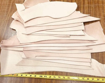 7-10 Unzen. Dicke, pflanzlich gegerbte Lederreste, 2 Pfund. Packungen