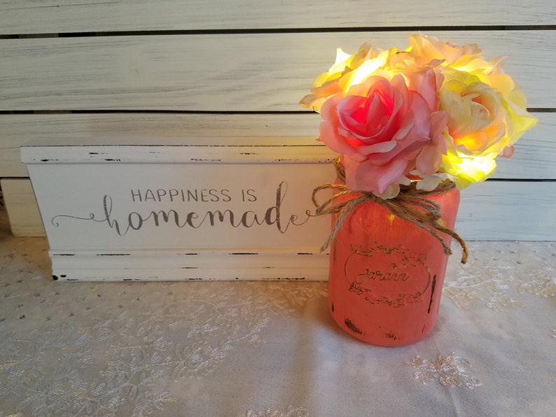 C Fl Mason Jar With Fairy Lights Image 0