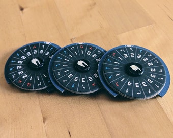 Pegatinas para el dial de la nave de X-Wing Miniatures, compatibles con la versión 2.0