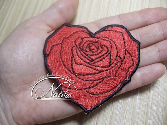 Iron on Patch for jackets Patches Patches for jackets Rose Patch Patch Sew on patch Rose Patch for jacket