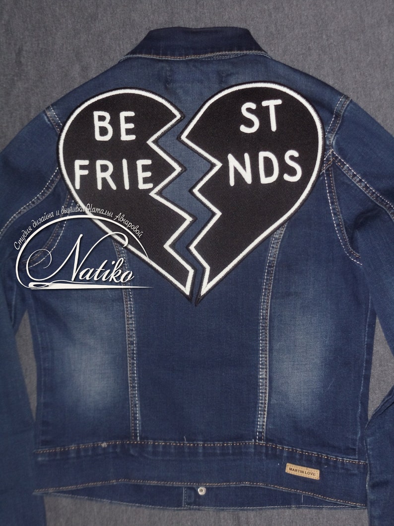 Custom patches for jacket large patch half heart small patches Etsy
