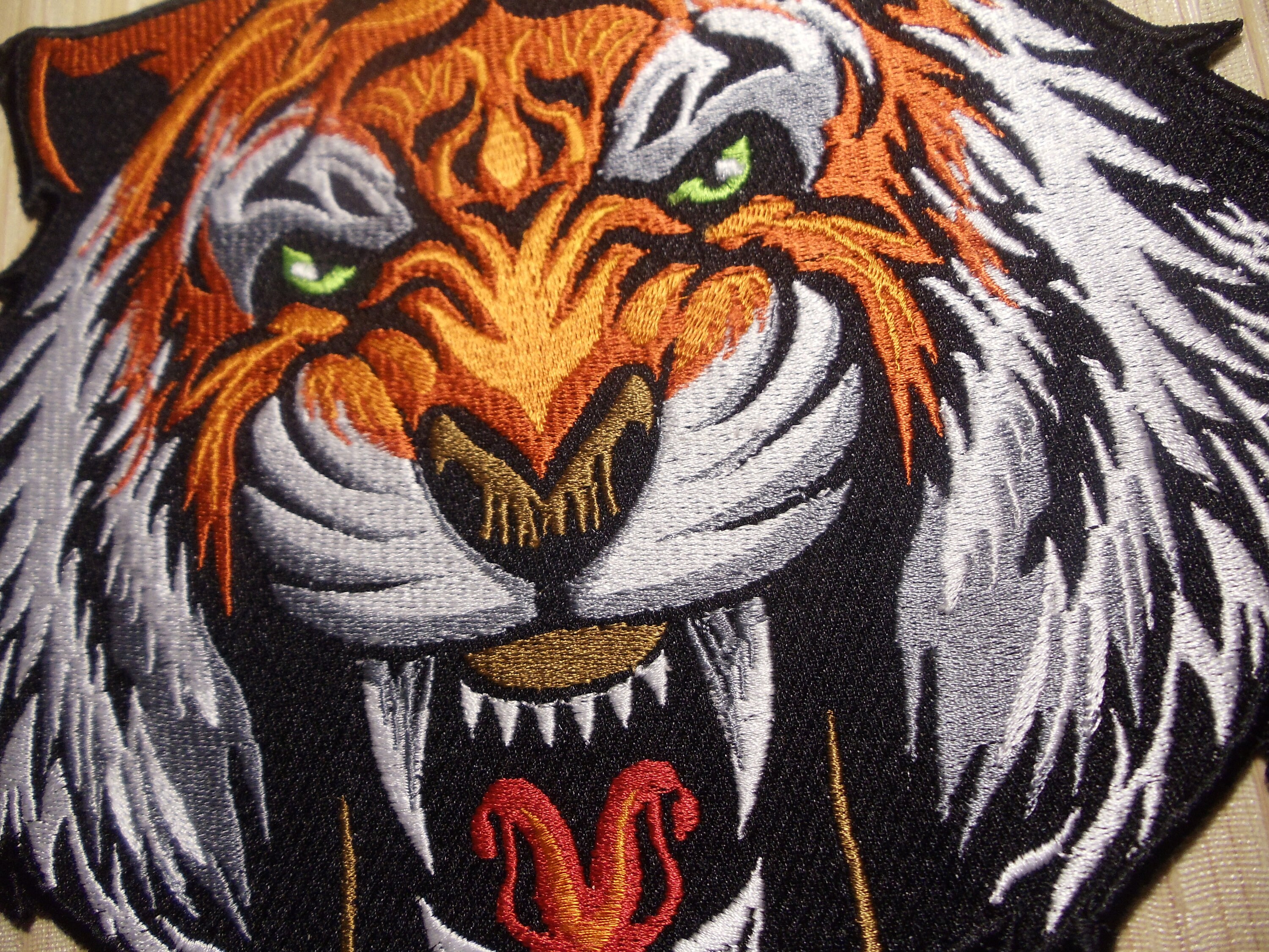 Large Tiger Back Patch for Jeans Sew on Patch Iron on Patch | Etsy