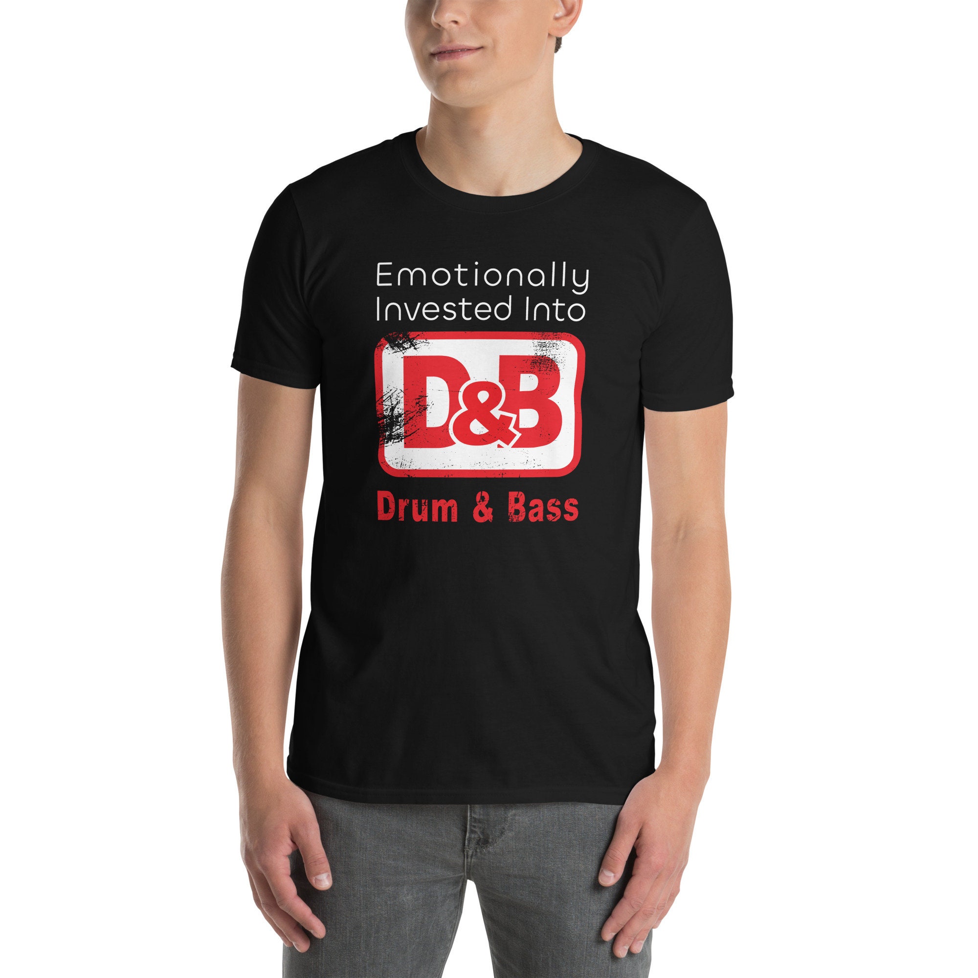Drum and Bass D&B Tshirt Great Gift for Djs Boyfriend Girlfriend and