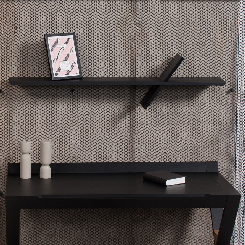 Time Table, Writing Desk, Make-up Table, Black, Oak - Etsy