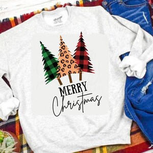 Christmas Sweatshirt for Women, Merry Christmas Sweatshirt, Christmas Sweater, Christmas Tree Sweatshirt, Crewneck, Holiday Sweatshirt
