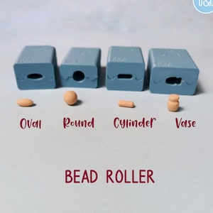 Polymerlera Pärlrulle Fondantrulle | Oval, Rund, Cylinder, Vasform - En rad | Polymerlera Verktyg, Pärltillverkningsverktyg, Lertillbehör