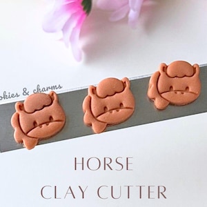 Horse, Horseshoe Chinese New Year Polymer Clay Cutter