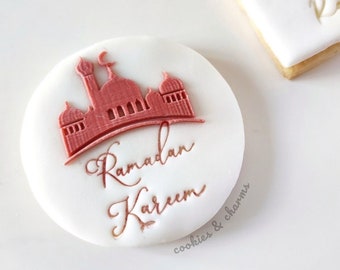 Eid Mosque Pattern 3D POP Embosser, Islam Hari Raya, Ramadan Fondant Stamp, Texture Mat, Texture Sheet
