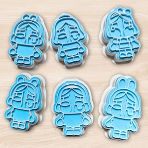 Crybaby Crying Again Cookie Cutter and Imprint Embosser Stamp, polymer, clay, fondant cutter | Kawaii Sad Face Cookie Cutter