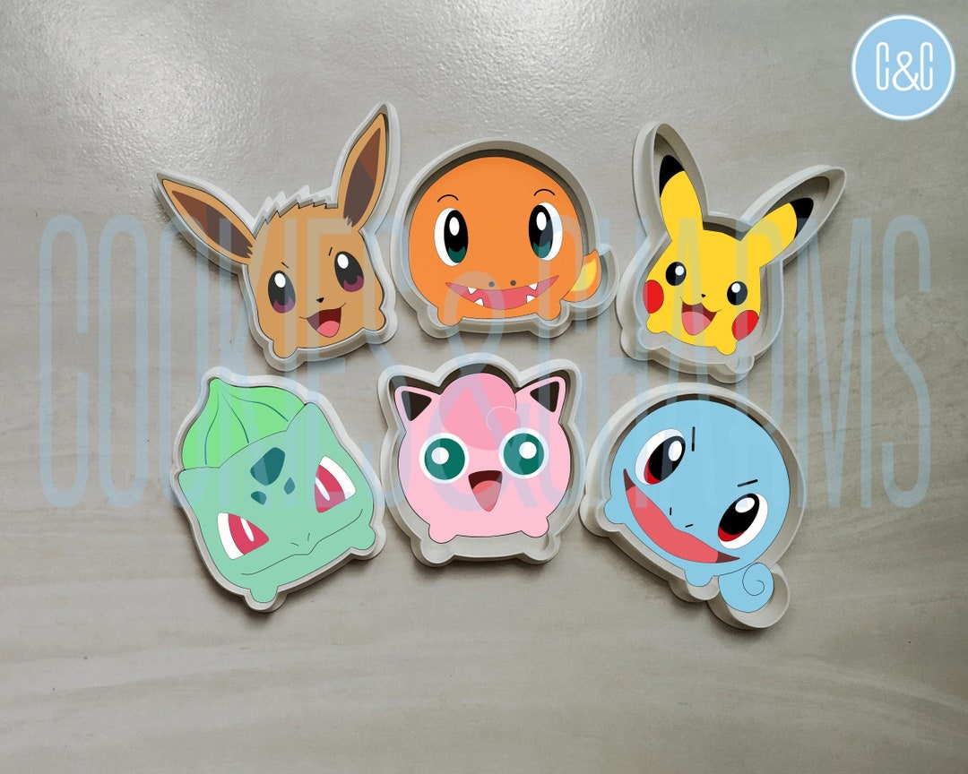 Pokemon Tsum Tsum Cookie Cutter, Polymer, Clay, Fondant Cutter ...
