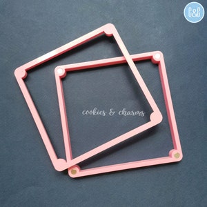 Cookie Stencil Holder Frame for Icing Cookie, Airbrush Cookie, Fondant Cookie, Baking Tools