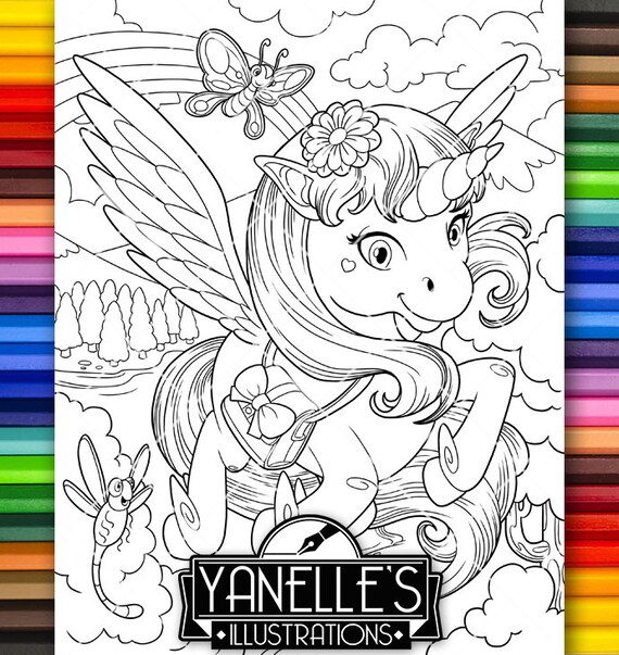 67 Coloring Book Unicorn Pdf Picture HD