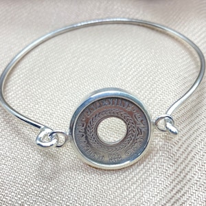 Palestinian coin 1927 5 Mil Sterling Silver Bracelet