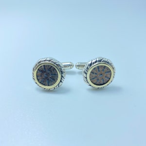 Widow’s Mite Coin,Cufflinks,Roman Time,Hand Made Sterling Silver, Jerusalem Coin,Unique, Antique,Israel Jewelry.