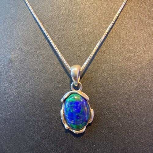 King Solomon Eilat Stone Hand Made Pendant shops ,silver 925, Jerusalem jewelry.