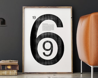 1969 Time Capsule Poster | 57th Birthday Gift