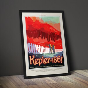 NASA Kepler-186f Poster | Visions of the Future Art Print | JPL Poster