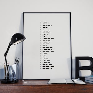 Morse Code Poster | Morse Code Print | International Morse Code Artwork