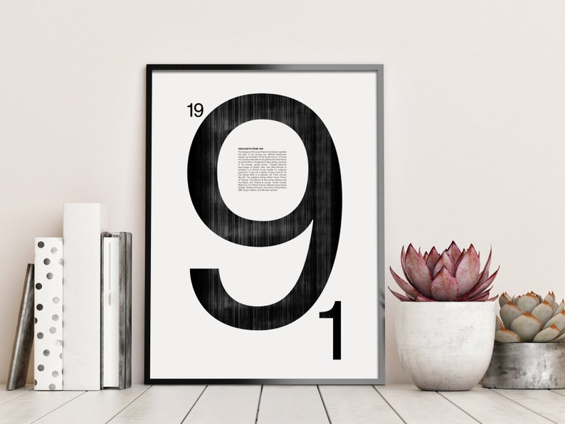 Unique 1991 Birthday Poster 30th Anniversary Gifts In This Year Printed Artwork 30th Birthday Ideas
