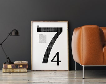 1974 Time Capsule Poster | 52nd Birthday Gift