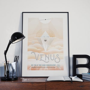 NASA Venus Poster | Visions of the Future Art Print | JPL Poster
