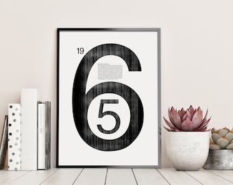 1965 Time Capsule Poster | 61st Birthday Gift