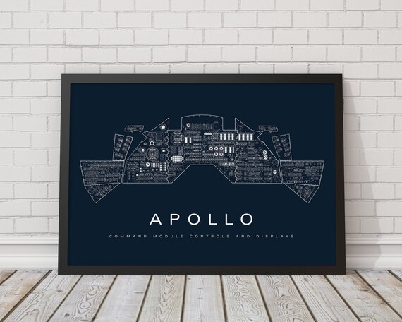 Apollo Command Module Controls and Displays Apollo Poster | Etsy