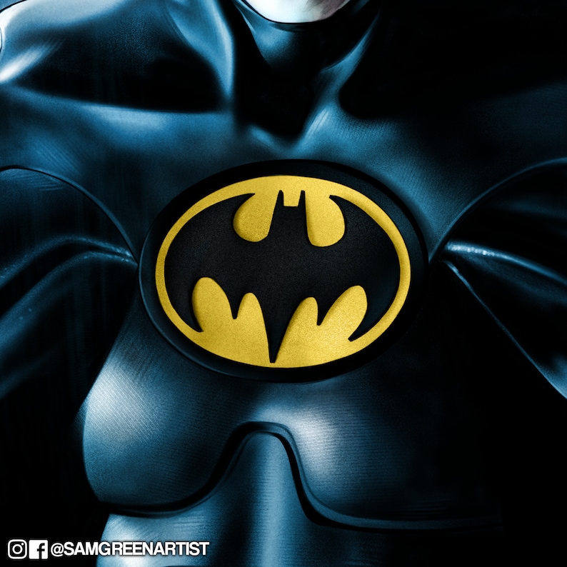 Batman Returns Inspired Fine Art Print Catwoman Michael Keaton Tim Burton