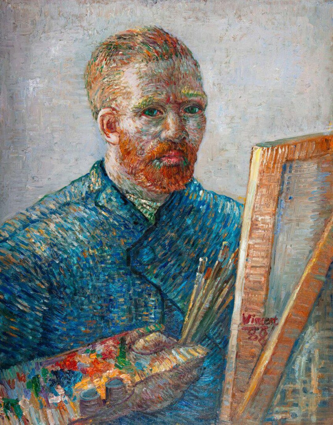 コピー油絵 油絵 油彩 油彩画 絵画 絵【ネモフィラとサクラ】 | HIROSHI1990